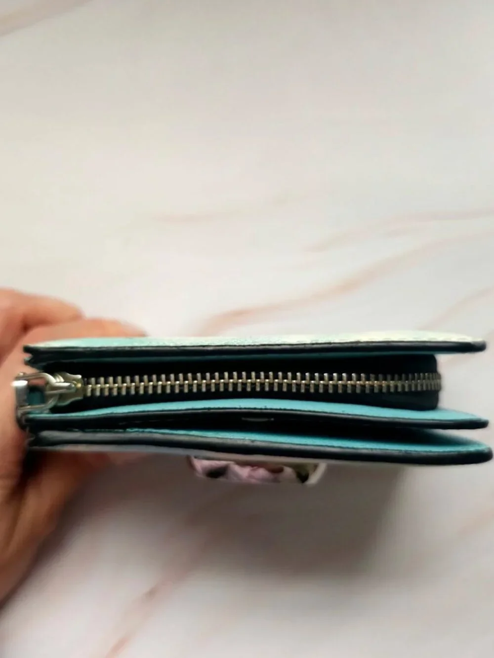 The Marc Jacobs Leather Tie Dye Snapshot Bifold  Compact Wallet